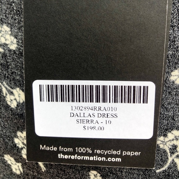 NWT Reformation Dallas Dress in Sierra Print Sz 10 - Picture 3 of 8